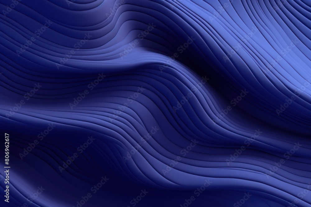 Indigo abstract wavy pattern in indigo color, monochrome background with copy space texture for display products blank copyspace for design text 