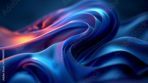 abstract blue wavy background 