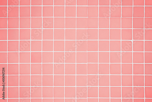 Pink Tiles Wall Background Vintage Square Tiles