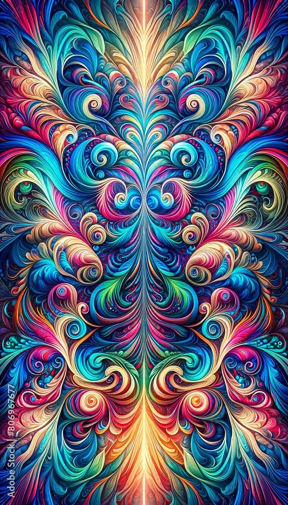 Obraz premium abstract fractal background