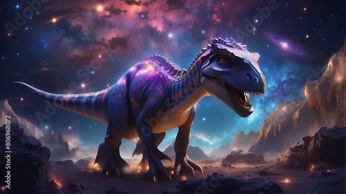 Dinosaurs in a Starlit Galaxy