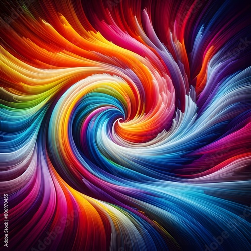 Wallpaper Mural A colorful depiction of a spectrum spiral Torontodigital.ca