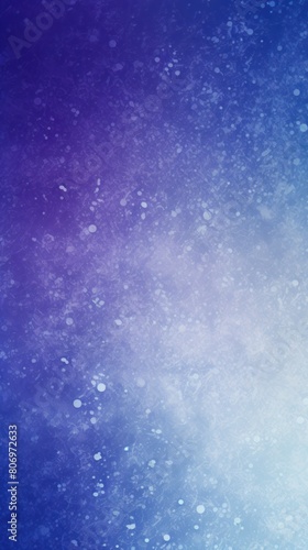 Indigo white spray texture color gradient shine bright light and glow rough abstract retro vibe background template grainy noise grungy empty space with copy space text
