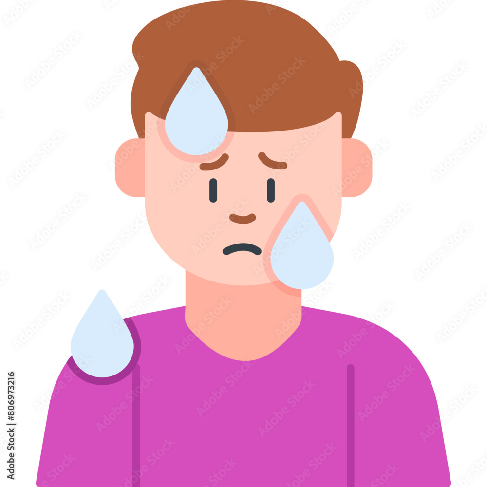 Male Sweating Icon