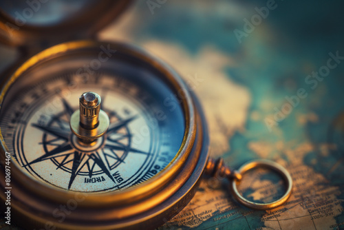 old compass on old map, At the heart of the digital compass is a robust digital strategy that leverages technology to drive growth and competitiveness