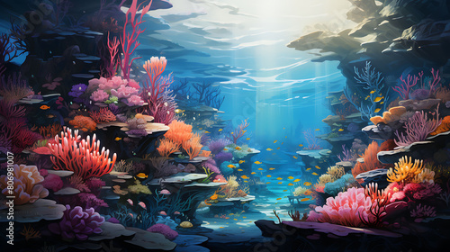 Beneath the Waves  Explore an underwater world teeming with coral and fish.