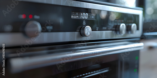Modern Electric Oven Control Panel in Kitchen Setting, Secrets of the Culinary Cosmos