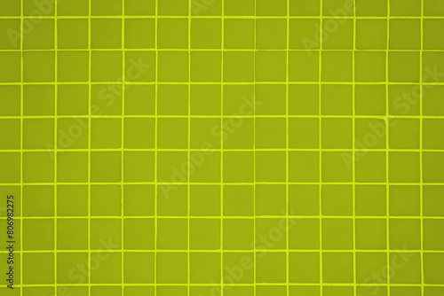 Lime Green Yellow Tiles Wall Background Vintage Square Tiles