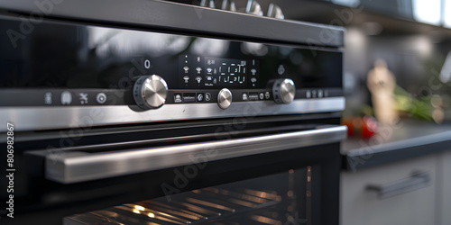 User-Friendly Electric Oven Control Panel for Home Cooking, Kitchen Technology