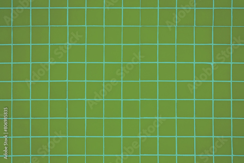 Green Teal Tiles Wall Background Vintage Square Tiles