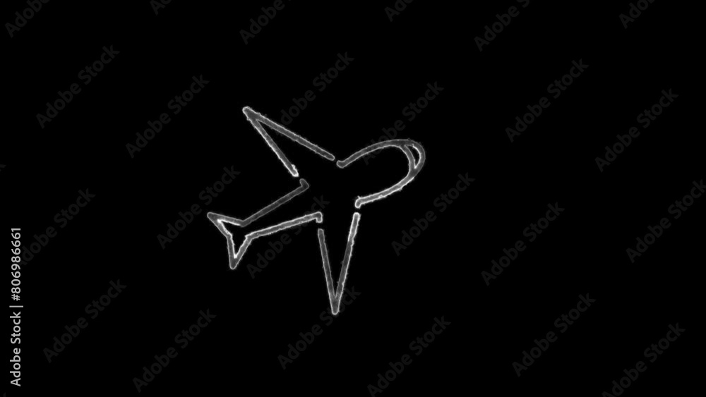 Animation with plane flying. Plane path animation. Motion graphic design. Animation with plane flying. Plane path animation. Motion graphic design.