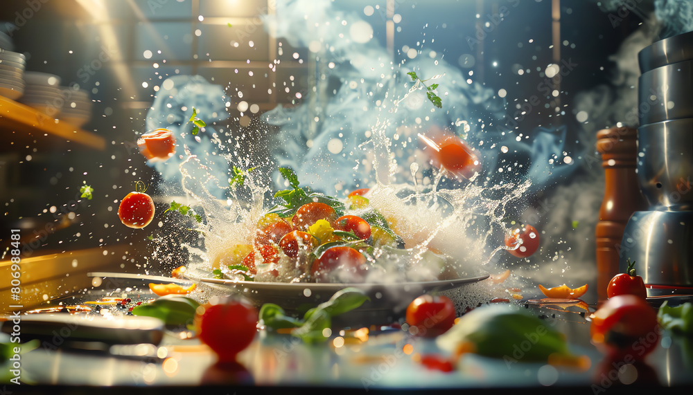 Transport your audience to a tilted reality where culinary art meets digital innovation Transport your audience to a tilted reality where culinary art meets digital innovation