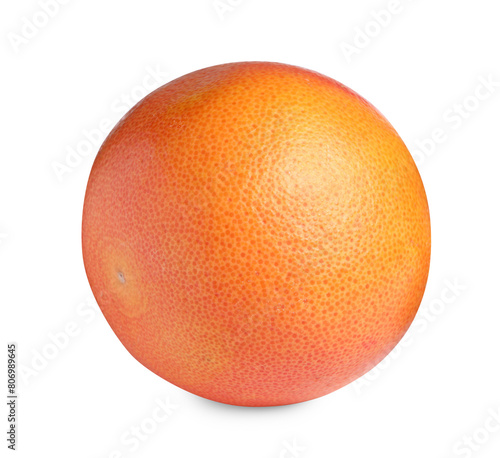 Citrus fruit. Whole fresh grapefruit isolated on white