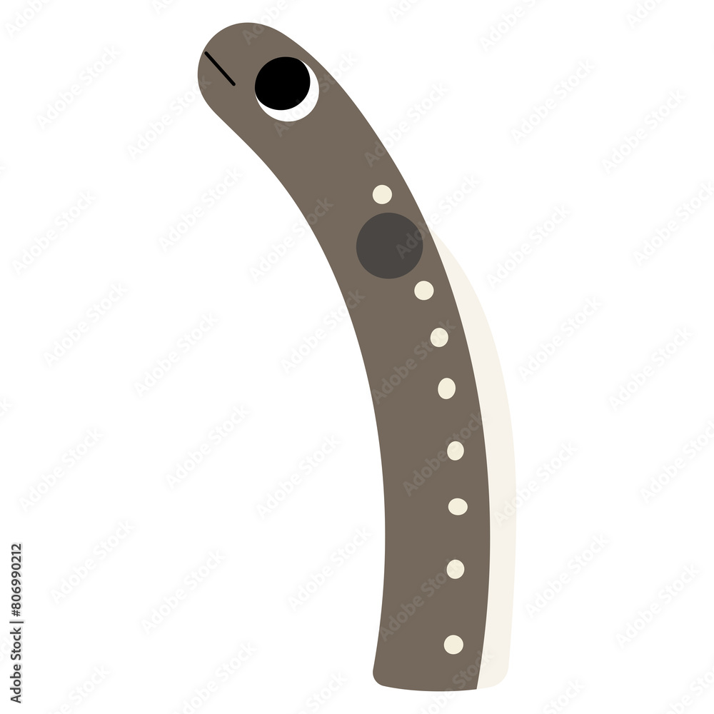 Spaghetti garden eel single 2 cute, png illustration. Spaghetti garden eel single 2 cute, png illustration.