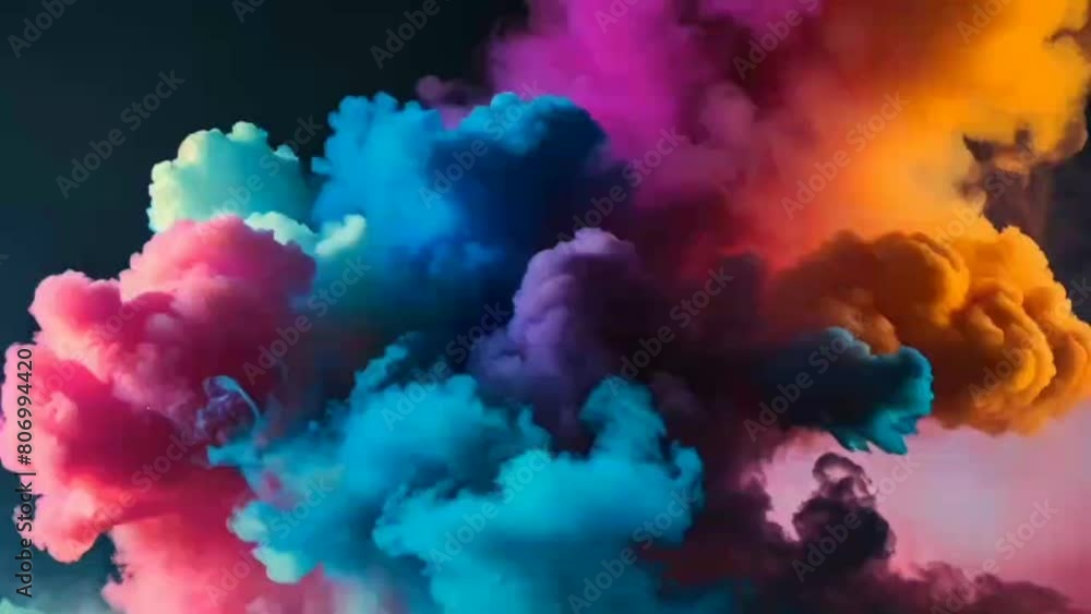 colorfully thick smoke motion video colorfully thick smoke motion video