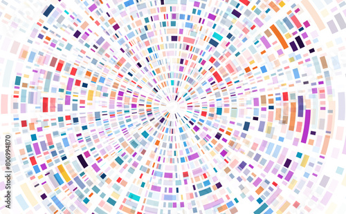 Dna test infographic. Genome sequence map.