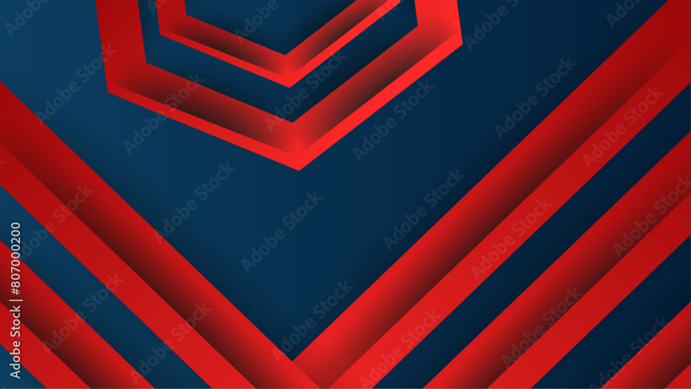 Background geometric design with red and black color