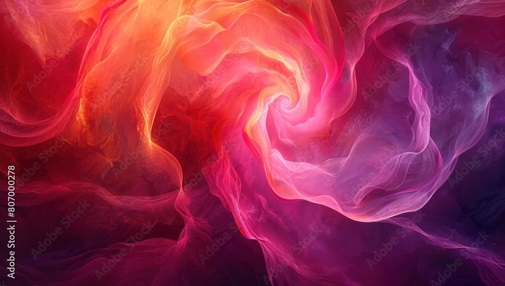 Fototapeta premium Abstract depiction of rheumatoid arthritis pain, with swirling patterns of inflammation in shades of red and purple.