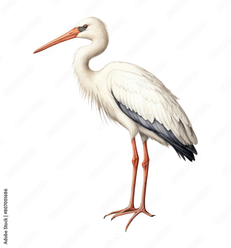 Fototapeta premium PNG Stork animal bird ciconiiformes.