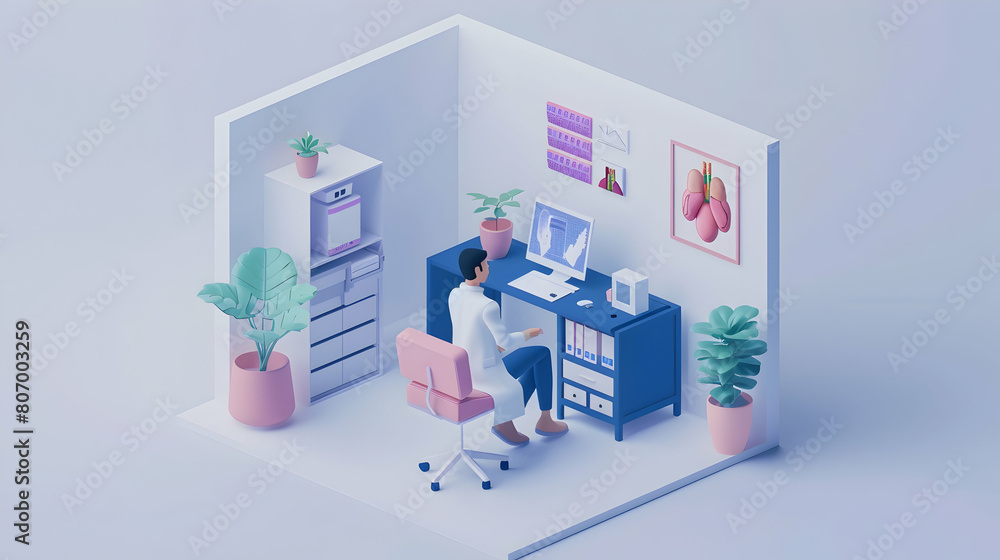 3D Flat icon as Afternoon Study Session at Library concept as A student studies in the library during the afternoon focusing on coursework and research with minimal distractions. in isometric scene, m 3D Flat icon as Afternoon Study Session at Library concept as A student studies in the library during the afternoon focusing on coursework and research with minimal distractions. in isometric scene, m