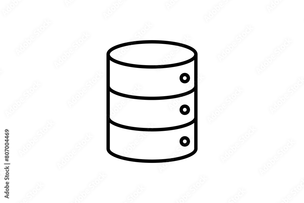 database icon. icon related to computer. suitable for web site, app, user interfaces, printable etc. line icon style. simple vector design editable database icon. icon related to computer. suitable for web site, app, user interfaces, printable etc. line icon style. simple vector design editable