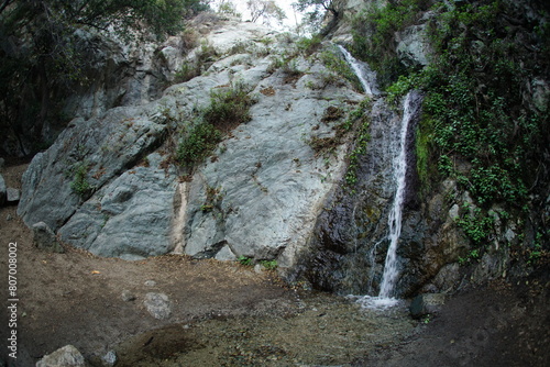Monrovia Canyon Waterfalls in the San Gabriel Mountains, California. photo