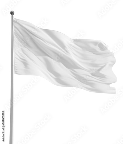 PNG White long vertical flag banner blue sky patriotism.