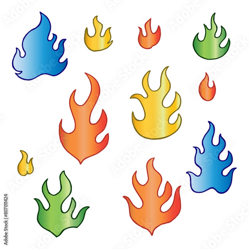 Handdraw of flames abstract for backgraound texture pattern