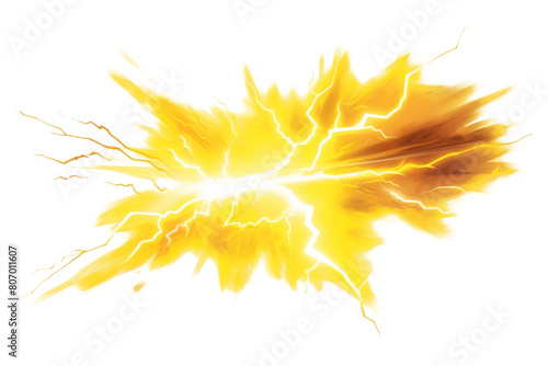 PNG Yellow lightning fire thunderstorm illuminated.