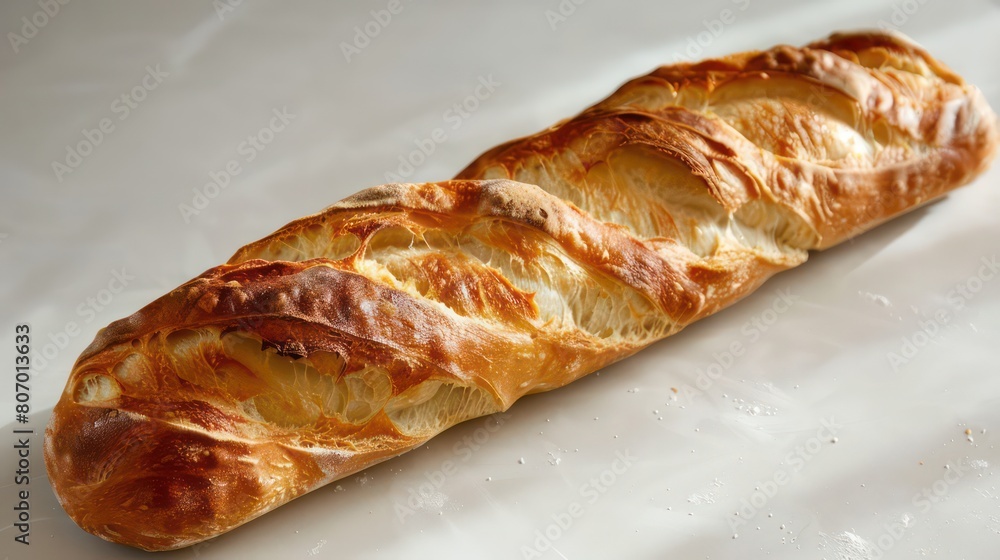 This is a delicious, fresh-baked baguette. It is perfect for sandwiches, toast, or just eating on its own. This is a delicious, fresh-baked baguette. It is perfect for sandwiches, toast, or just eating on its own.