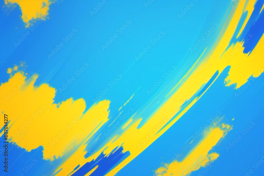Obraz premium Fondo amarillo y azul con rayas. Diseño de textura de fondo abstracto vectorial, cartel brillante. Fondo abstracto gráfico futurista hipster moderno. Efecto multicapa con textura.
