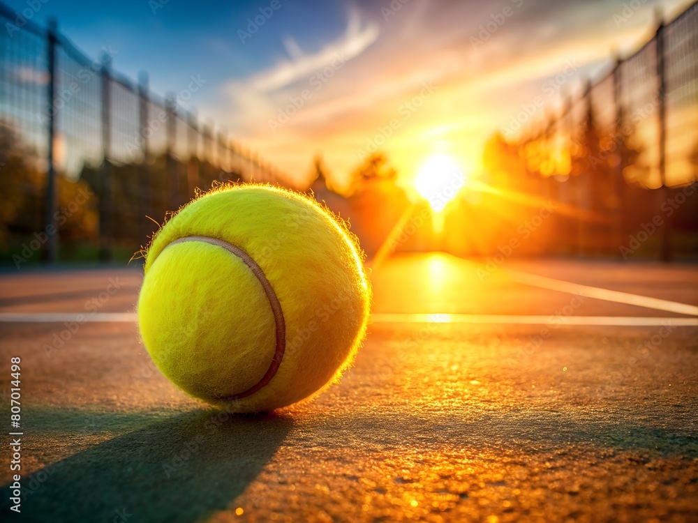 closeup tennis ball