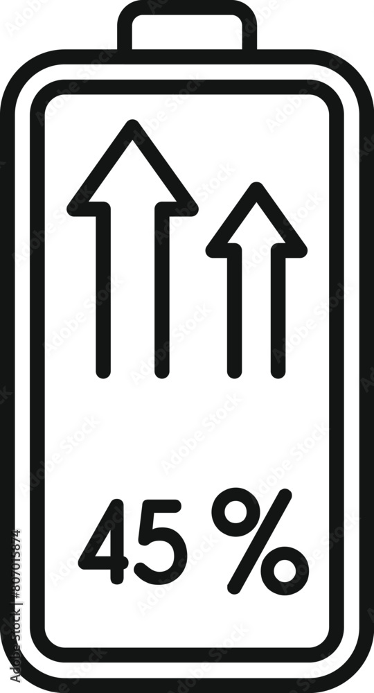 Charging energy battery icon outline vector. Electro gadget. Alkaline power Charging energy battery icon outline vector. Electro gadget. Alkaline power