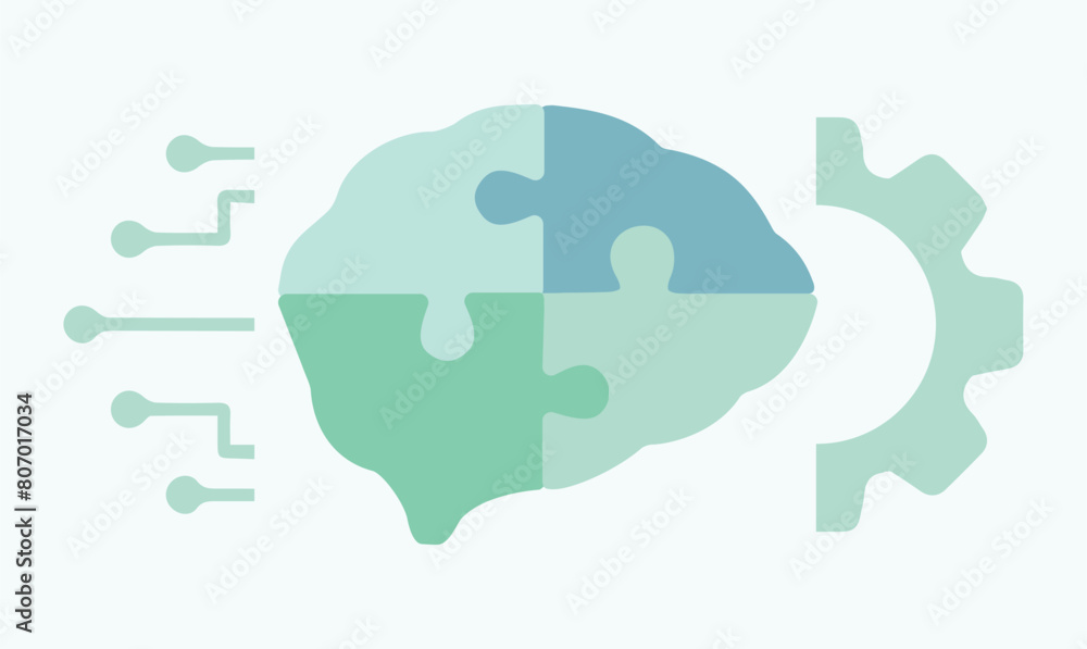 Brain, artificial intelligence, mind, network. Algorithm, technology, knowledge, science, computing, connection. Programming, data analysis, language, learning. Set vector icon Brain, artificial intelligence, mind, network. Algorithm, technology, knowledge, science, computing, connection. Programming, data analysis, language, learning. Set vector icon