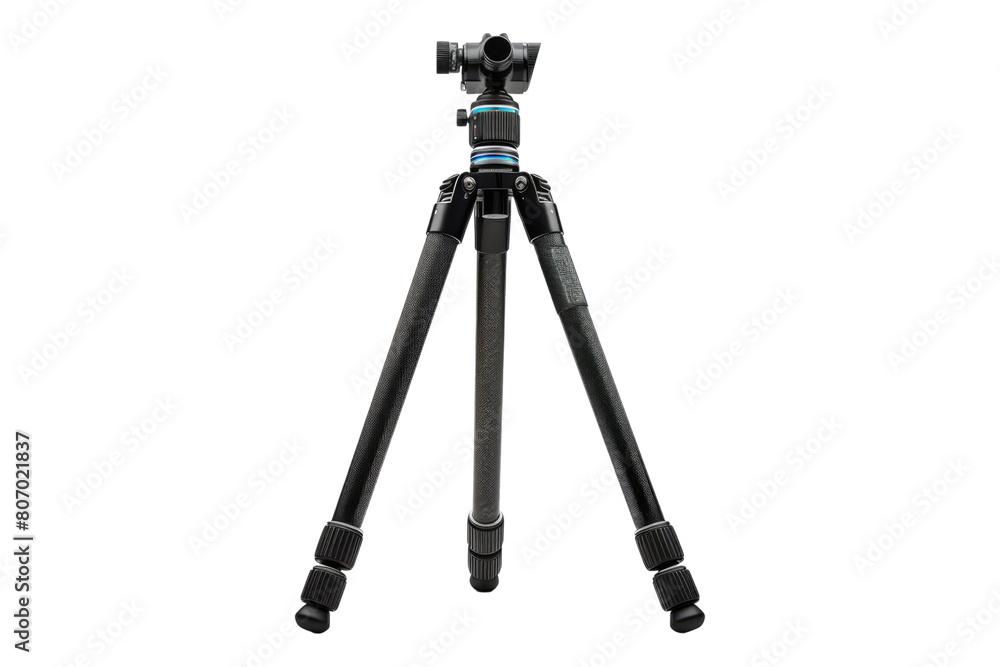 Tripod black color isolated on transparent background Tripod black color isolated on transparent background