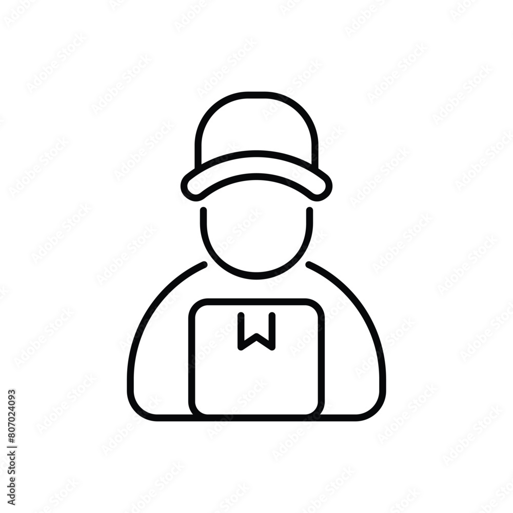 Delivery Man vector icon Delivery Man vector icon