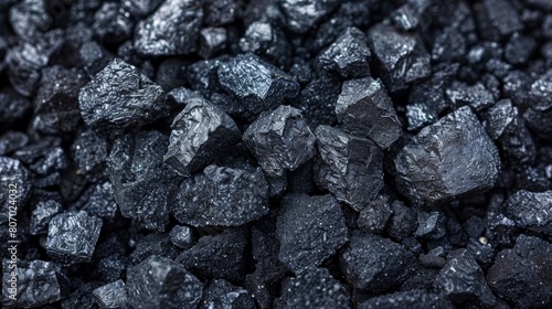   A stack of black coal atop larger stacks Each stack composed of more black coal © Jevjenijs