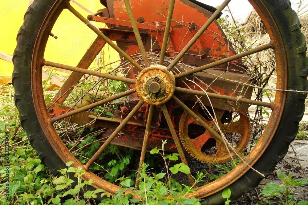 Roue bloquée rouille