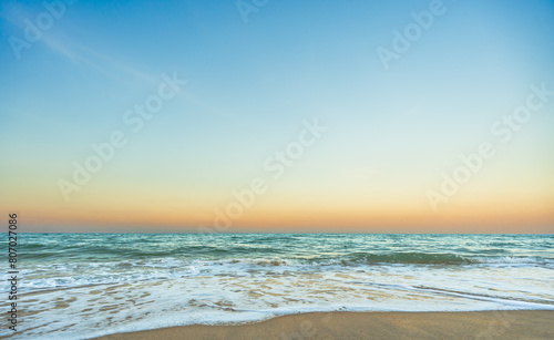 sunset on the beach in the evening © Nature Peaceful 