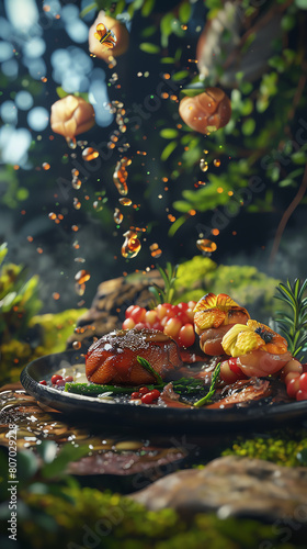 Unleash the culinary magic in virtual reality, where the camera soars above gourmet creations, offering fresh, unexpected angles that mesmerize the senses