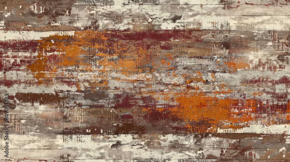 Obraz premium Abstract Artistic Texture with Rustic Orange and Brown Tones