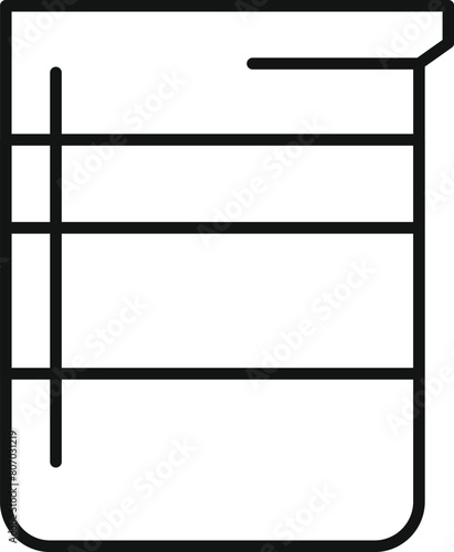 Full medical beaker after liposuction icon outline vector. Health cellulite. Surgeon beauty