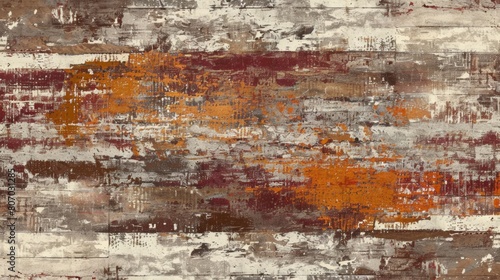 Abstract Artistic Texture with Rustic Orange and Brown Tones