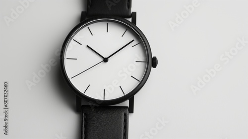 Wallpaper Mural  A minimalist wristwatch displayed against a pristine white backdrop, its logo subtly engraved on the dial
 Torontodigital.ca