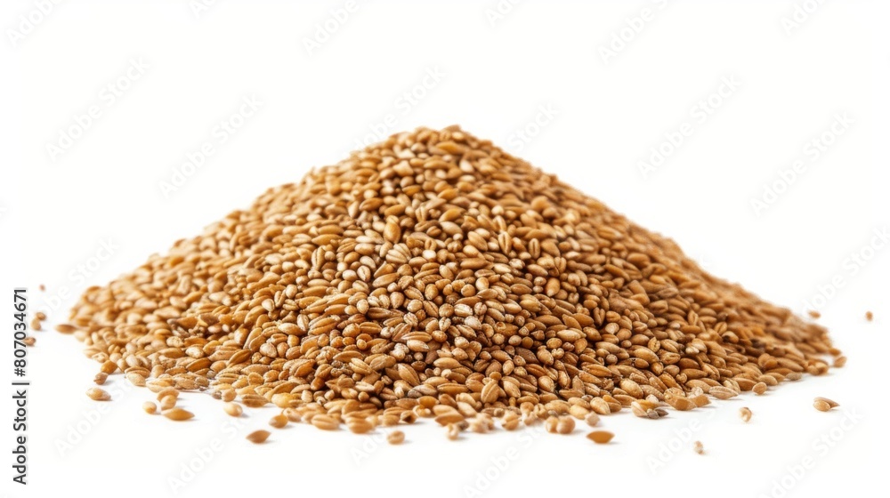 pile of cereals on white background generative ai pile of cereals on white background generative ai