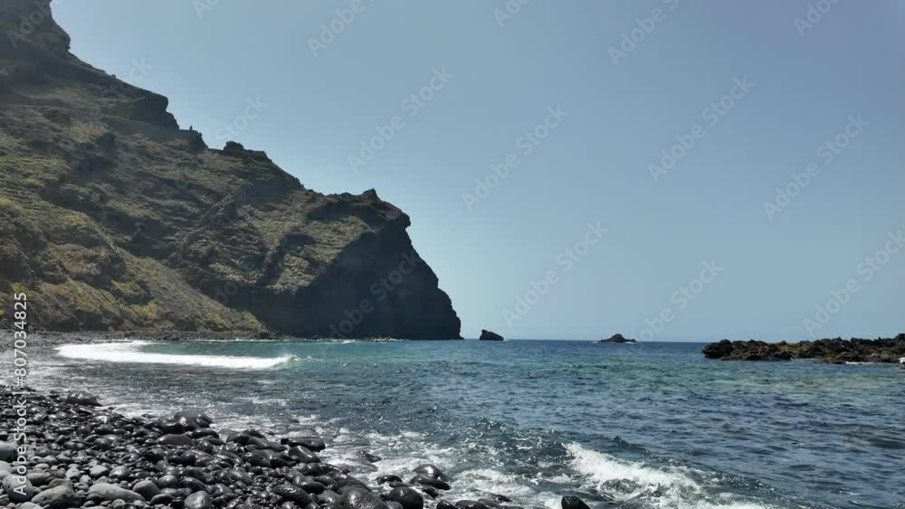 Teneriffa, Spanien: Wellen am Strand Punte del Fraile Teneriffa, Spanien: Wellen am Strand Punte del Fraile