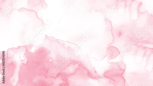 Abstract pink watercolor stain for background