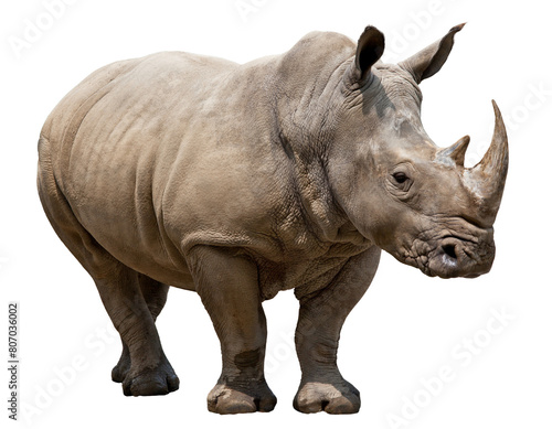 A rhino isolated on transparent background. PNG © Vorenza