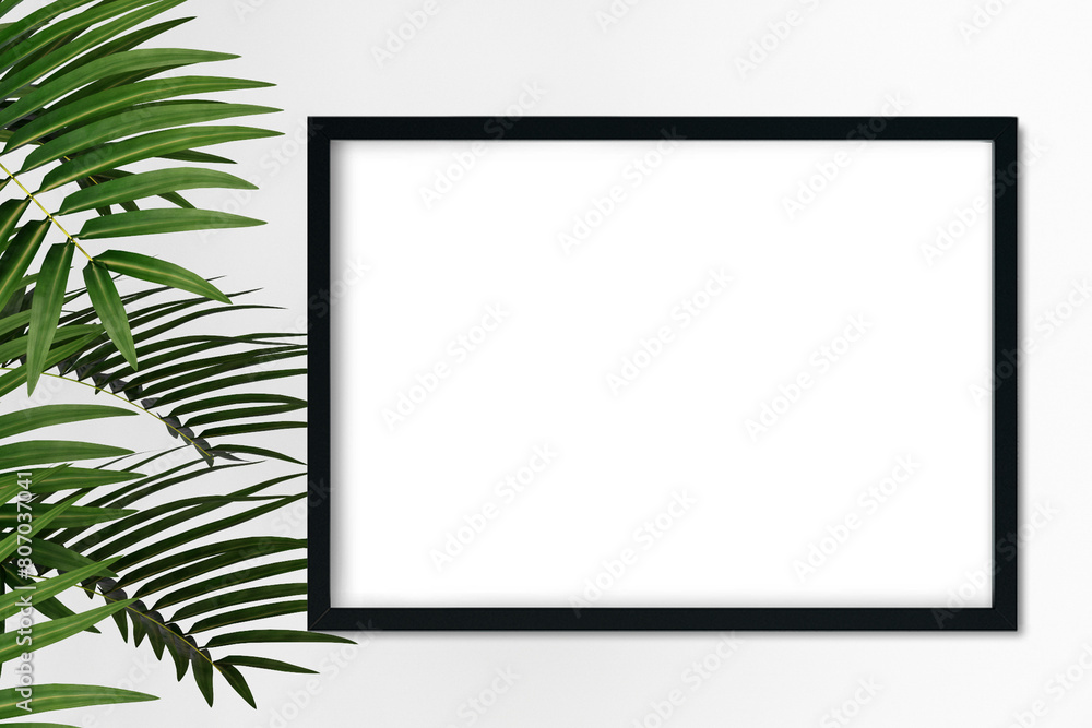 Kitchen room interioir, Frame mockup horizontal, 3d render Kitchen room interioir, Frame mockup horizontal, 3d render