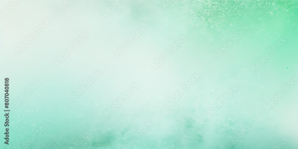 Mint Green white spray texture color gradient shine bright light and glow rough abstract retro vibe background template grainy noise grungy empty